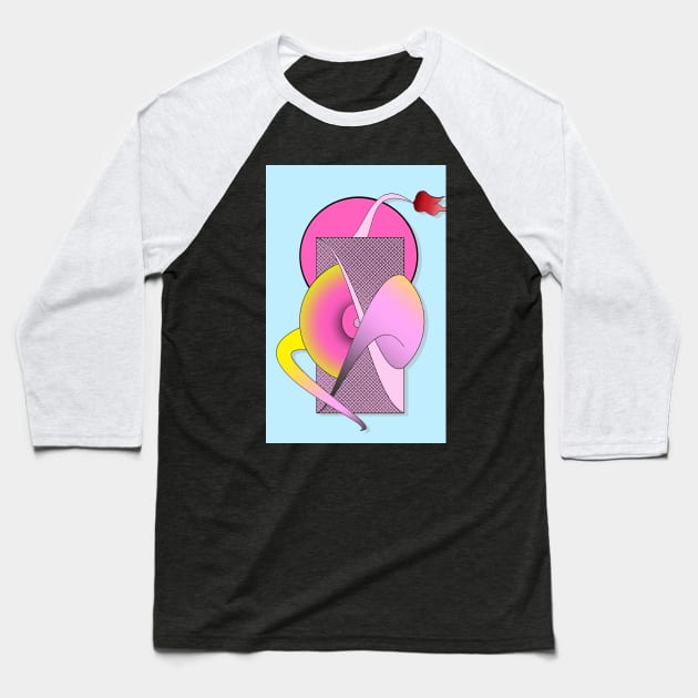 Abstract Dancer Baseball T-Shirt by IcarusPoe